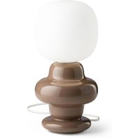 Tischleuchte Keramik Glas E14 17 cm breit 35 cm Retro von Ferroluce