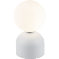 Tischleuchte Kugelschirm H: 21 cm klein Weiß Metall Glas G9 Tischleuchte Kugelschirm H: 21 cm klein Weiß Metall Glas G9 von TK Lighting