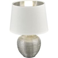 Tischleuchte LUXOR in silber von REALITY Leuchten R50621089 Weiß / Hellgrau