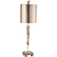 Tischleuchte MAYNILD Blattsilber 71 cm hoch elegant Tischleuchte MAYNILD Blattsilber 71 cm hoch elegant von ELSTEAD