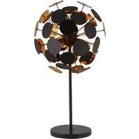 Tischleuchte Modern 65 cm hoch Schwarz Gold 3x E14 von Searchlight