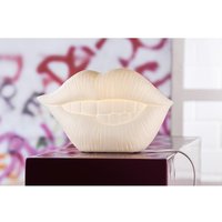 Tischleuchte Design Mund ca. 13 x 30 x 17 cm von Gilde Porzellan weiß