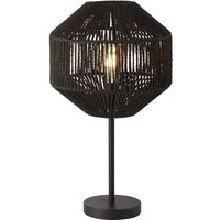Tischleuchte Schwarz 55 cm Ø 30,5 cm Seil Schirm E27Modern Tischleuchte Schwarz 55 cm Ø 30,5 cm Seil Schirm E27Modern von Searchlight