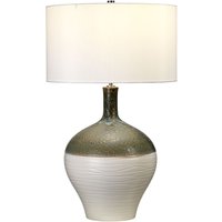 Tischleuchte Wohnzimmer Keramik Stoff 70,5cm hoch von ELSTEAD