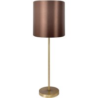 Tischleuchte groß 68,5 cm hoch Messing Stoff E27 NICOLE von Ghidini Giovanni Battista