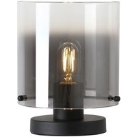 Tischleuchte mit Schalter Schwarz Rauchgrau 25,5 cm E27 von 121004