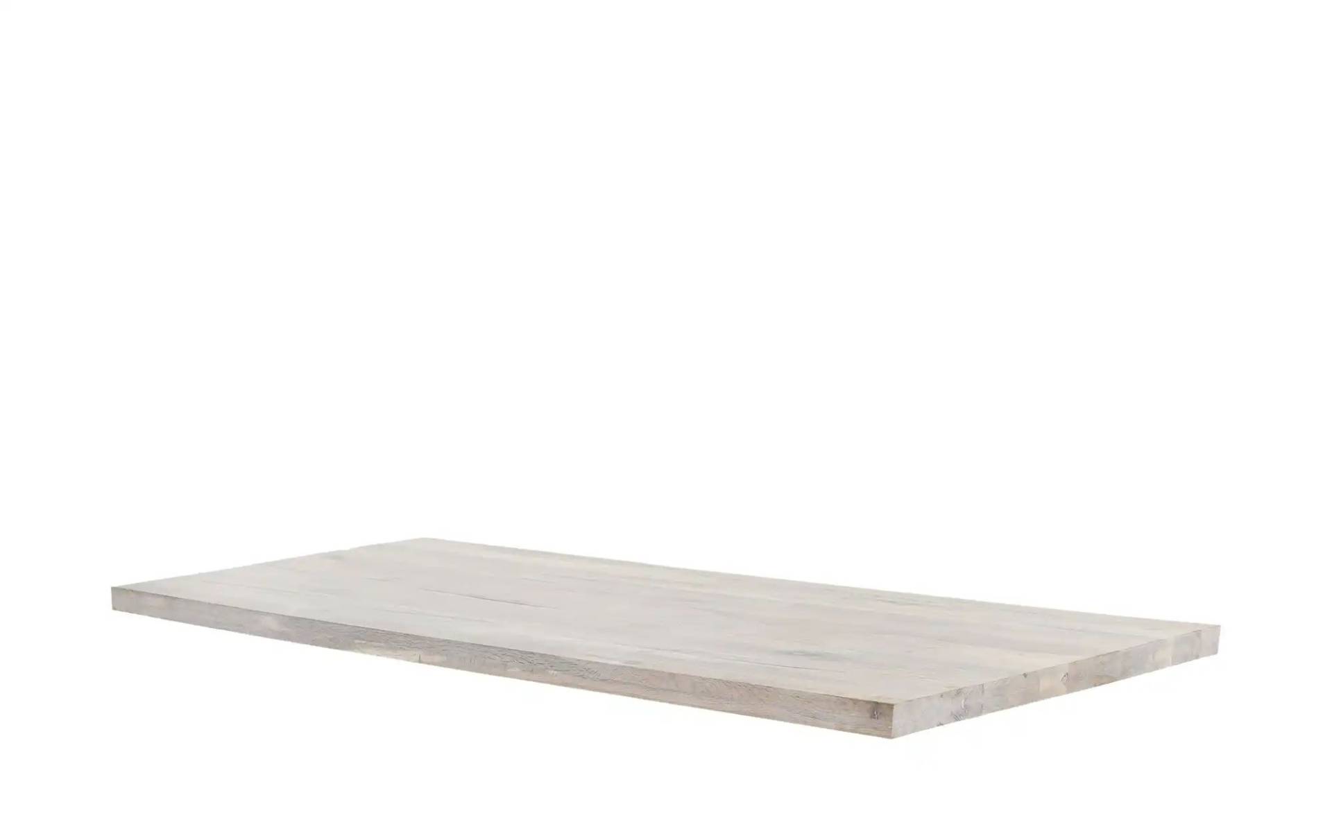Tischplatte  Tuxa massiv ¦ weiß ¦ Massivholz,gekälkt ¦ Maße (cm): B: 90 H: 4,5 Tische > Tischplatten - Höffner