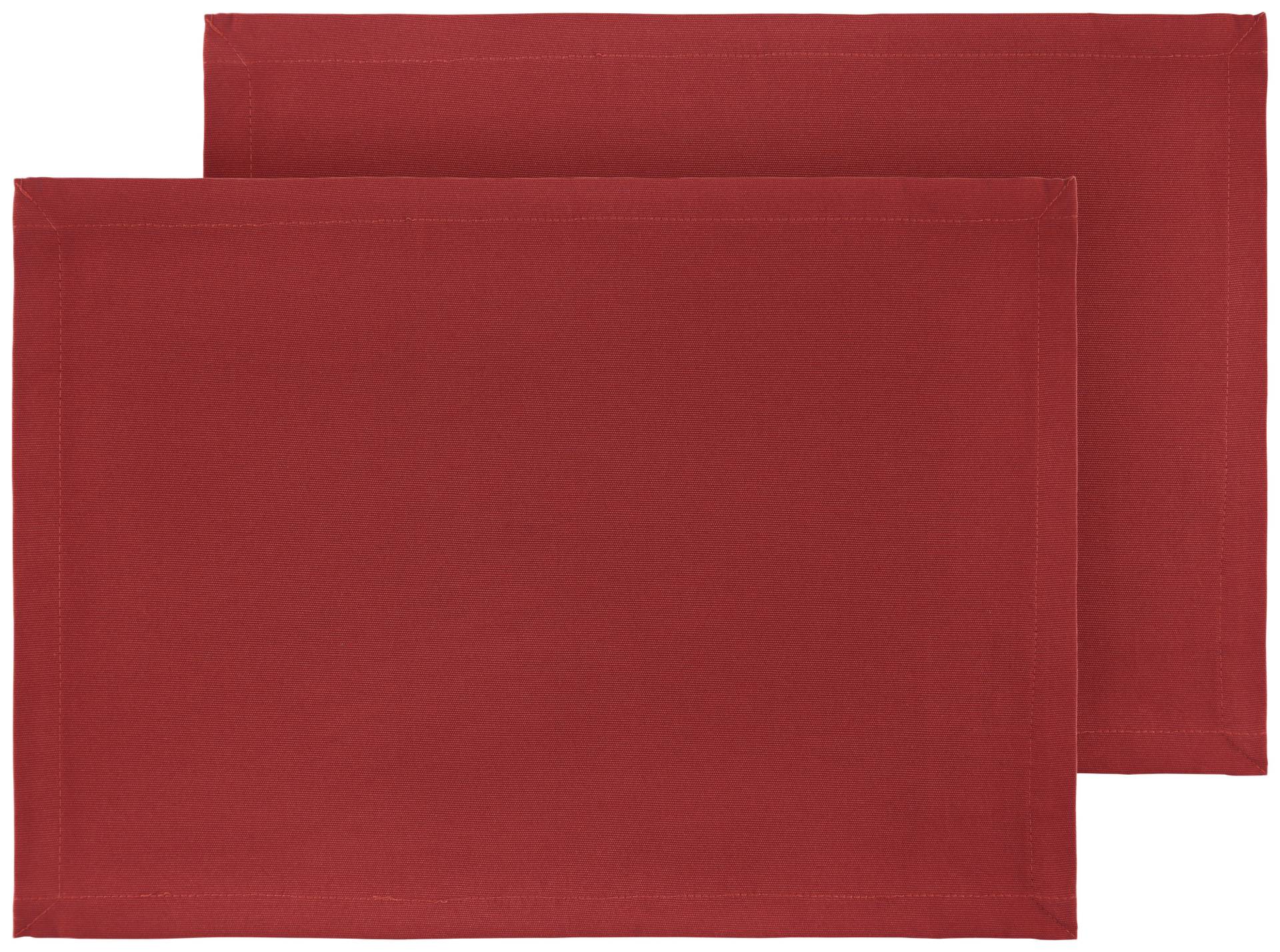 Tischset Steffi in Rot ca. 33x45cm, 2er-Set Tischset Steffi in Rot ca. 33x45cm, 2er-Set