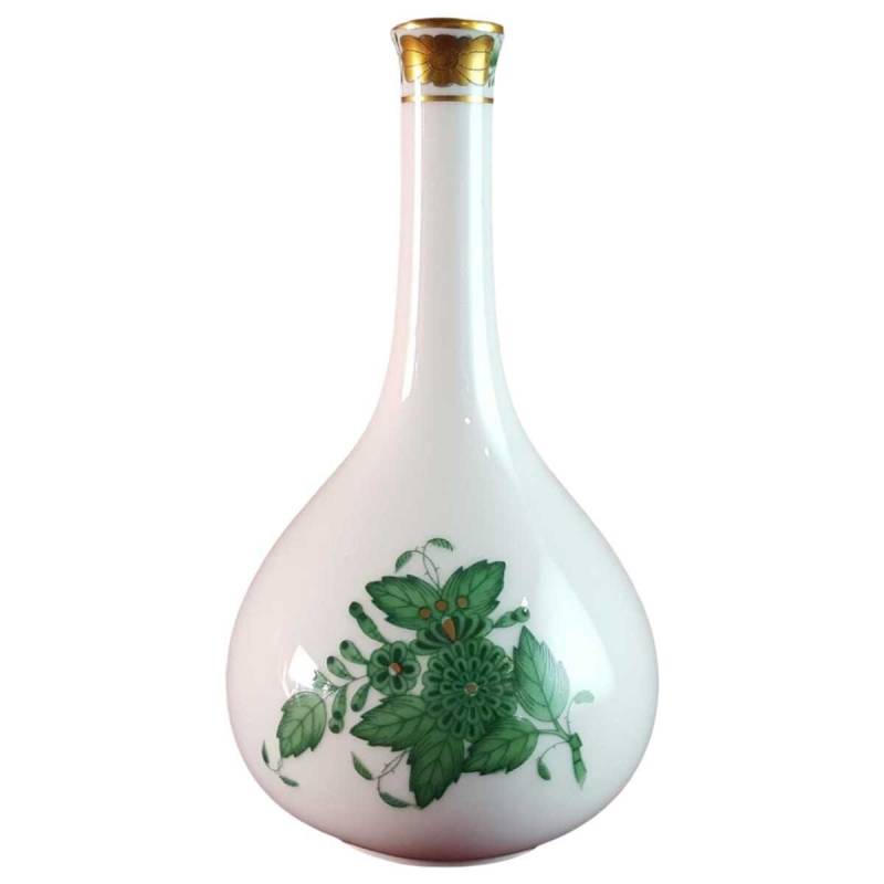 Tischvase Blumenvase Herend Ungarn Apponyi Grün gebraucht - sehr gut