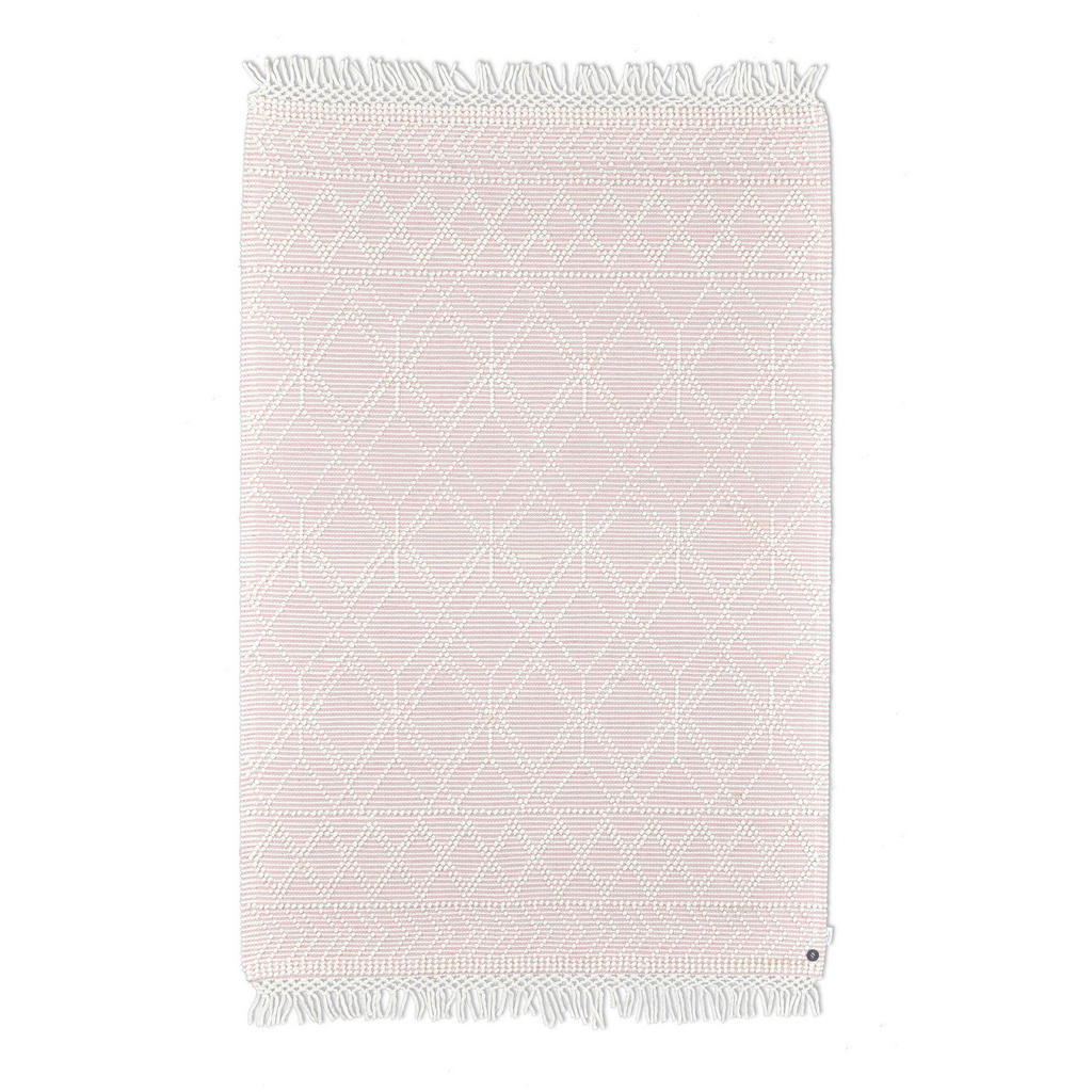 Tom Tailor Handwebteppich Colored Macrame Three, Rosa, Textil, Boho, rechteckig, 160x230 cm, Teppiche & Böden, Teppiche, Moderne Teppiche von Tom Tailor