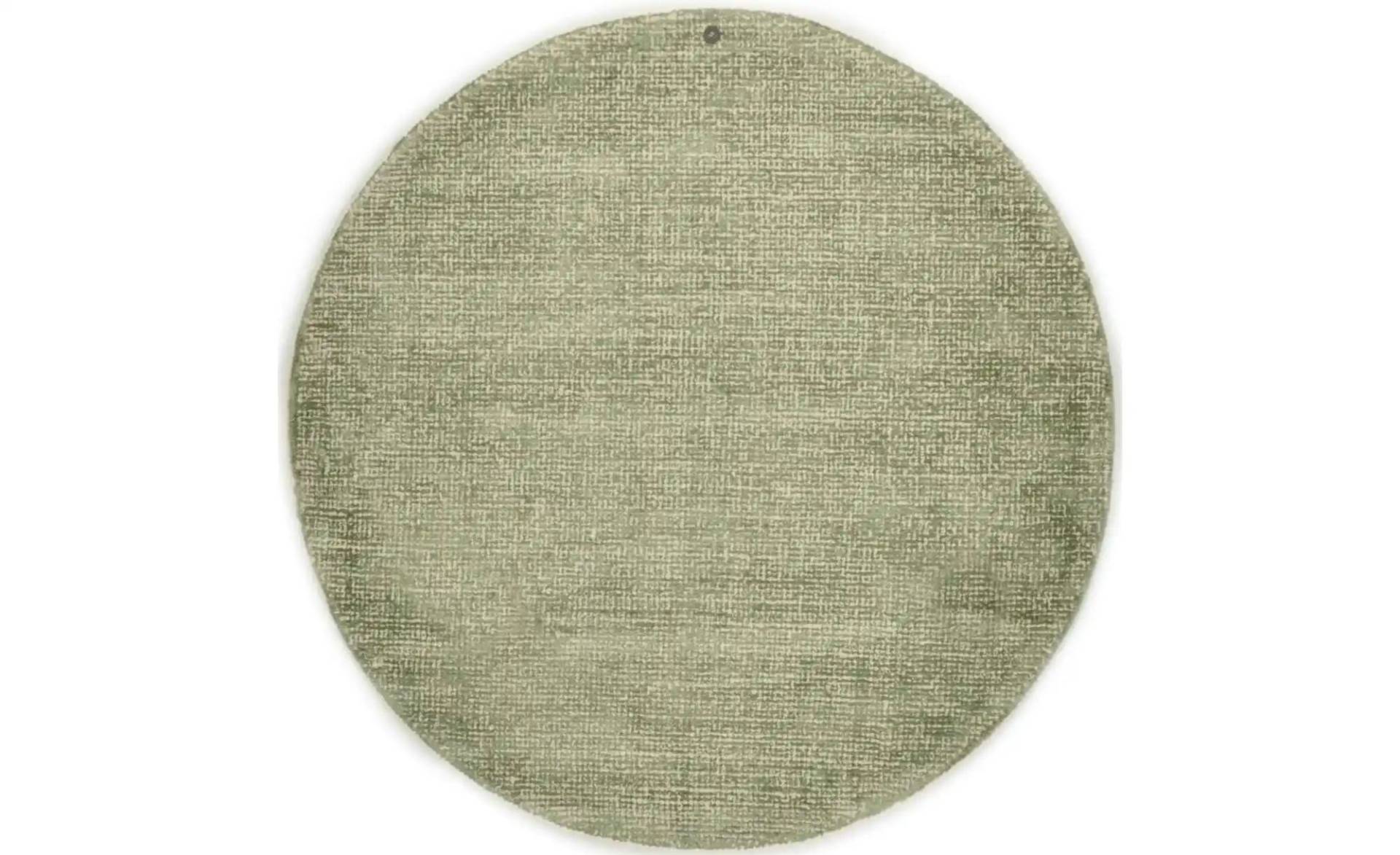Tom Tailor Wollteppich  Groove ¦ grün ¦ Wolle ¦ Maße (cm): B: 140 H: 1,5  Ø: 140 Teppiche > Vintage Teppiche - Höffner