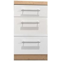 Topfschrank 50 ALINA von Menke Möbel Weiss HG / Artisan Eiche