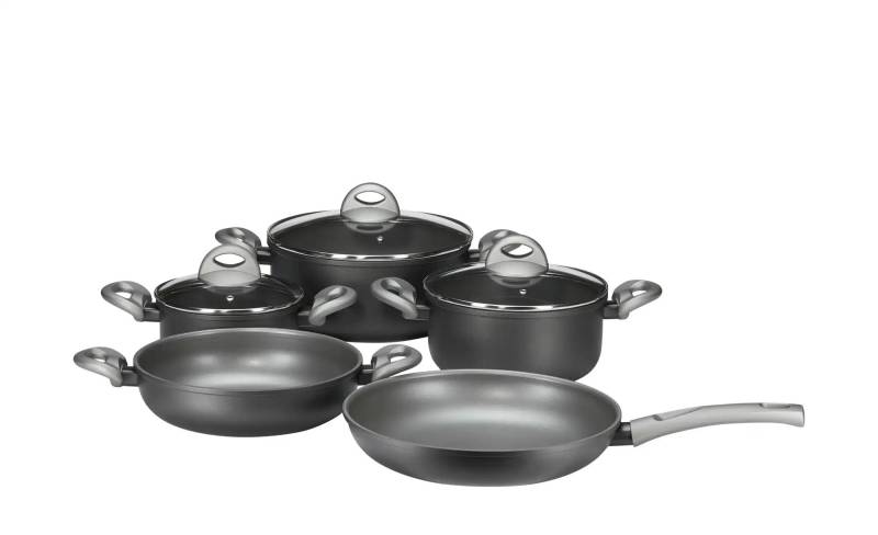 KHG Topfset  SANDRA ¦ schwarz ¦ Aluminium Töpfe & Pfannen & Zubehör > Topf und Pfannen-Sets - Möbel Kraft
