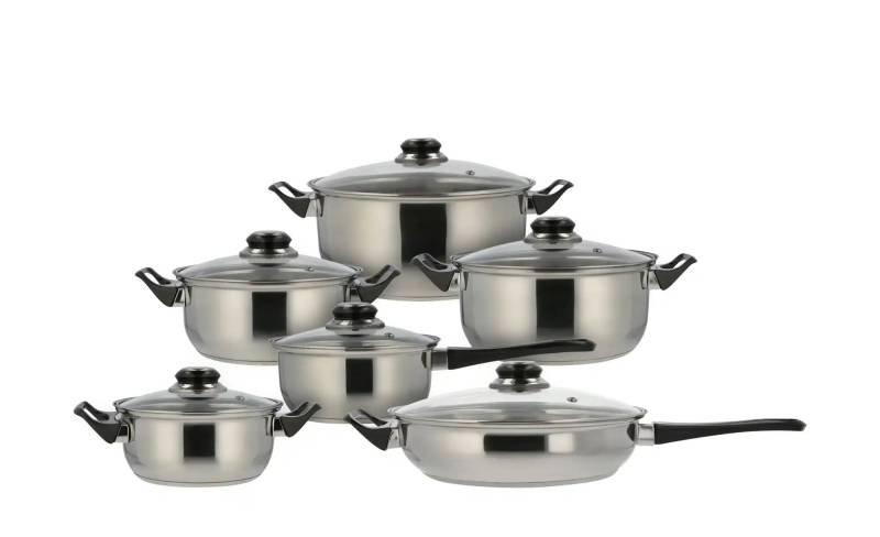 levelone Topfset   ¦ silber ¦ Edelstahl Töpfe & Pfannen & Zubehör > Topf und Pfannen-Sets - Möbel Kraft