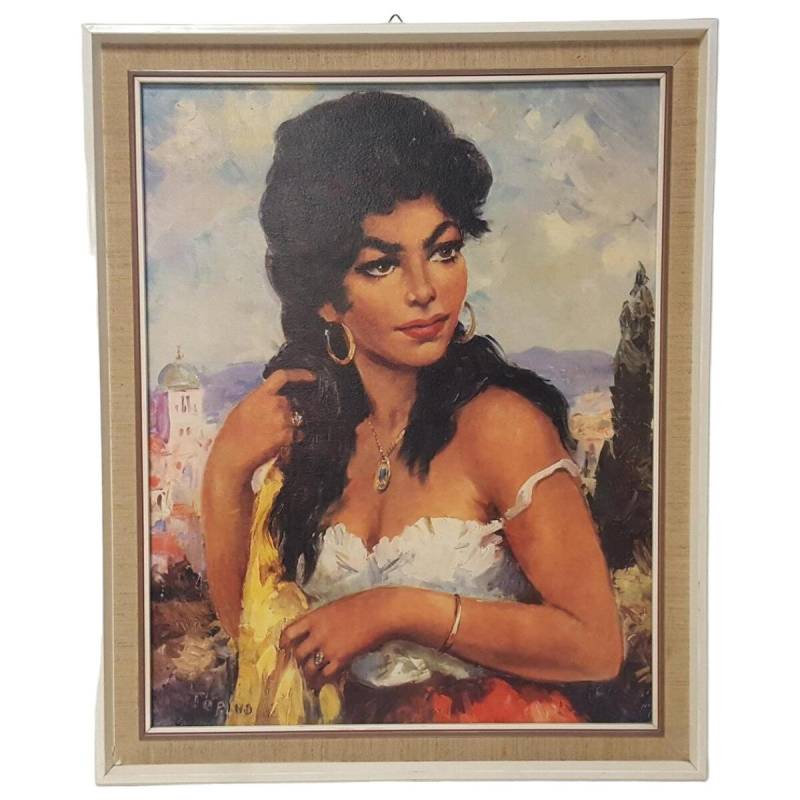 Torino Carmen Bild Gemälde Kunstdruck signiert, gerahmt