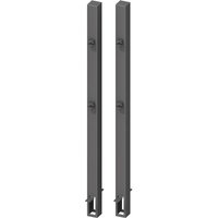 Torpfosten-Set z. Einbetonieren für Doppeltor Höhe 90-95 cm Anthrazit