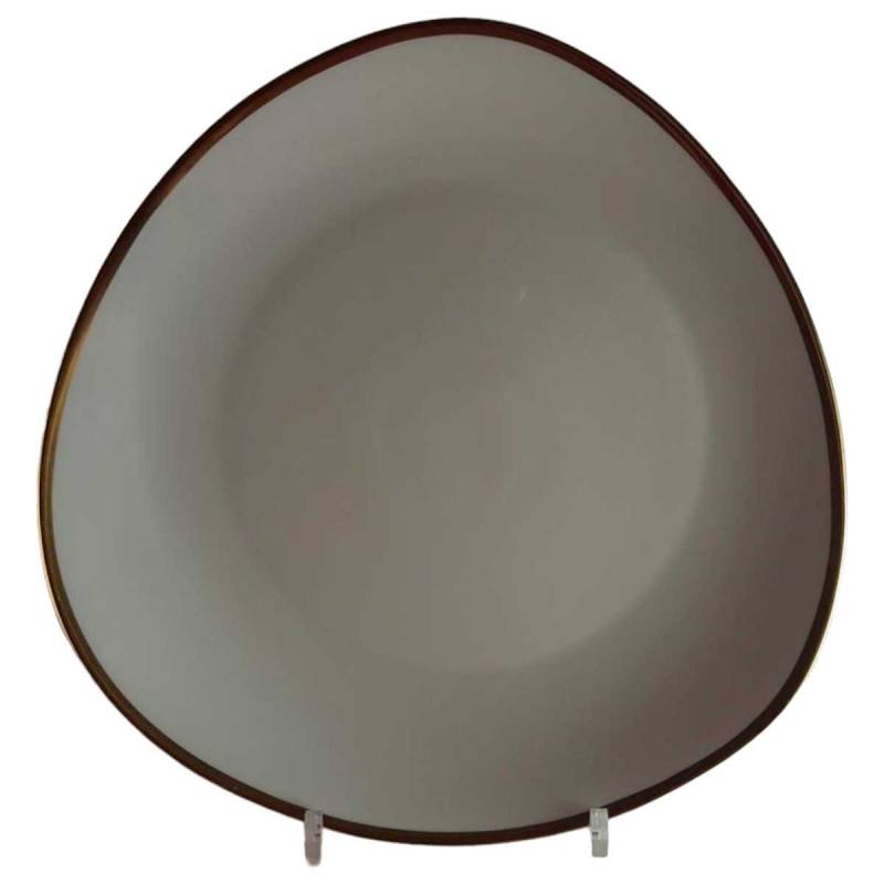 Tortenplatte Tortenständer Goldrand Mitterteich Form 22862 5 mm Bavaria gebraucht - gut