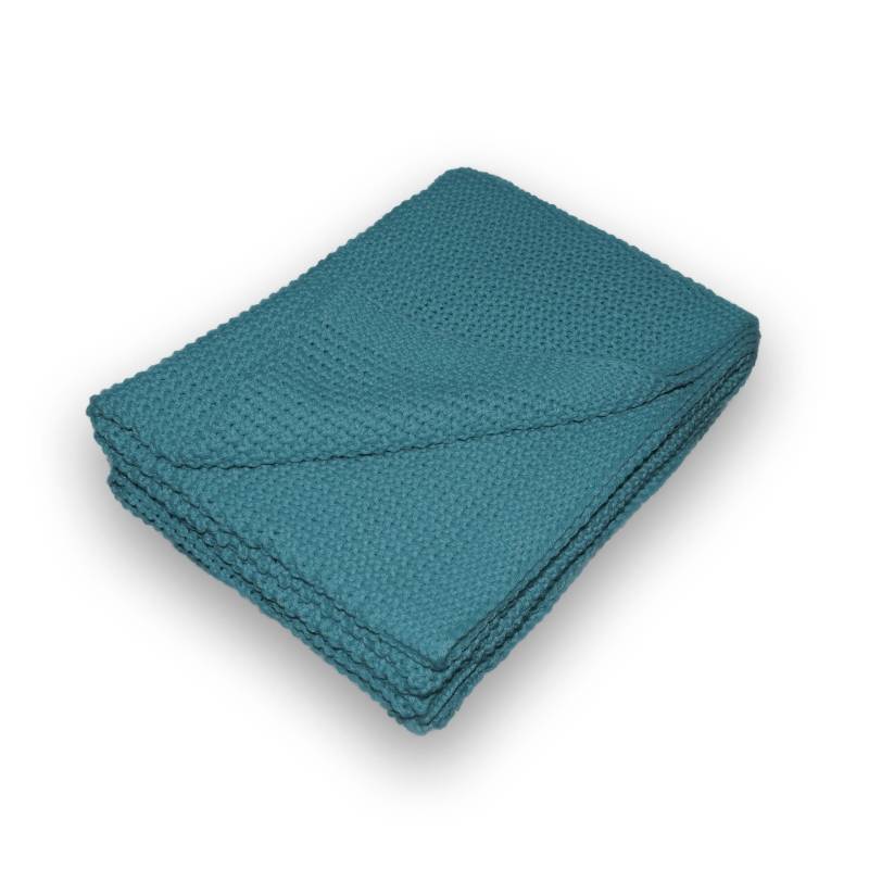 Traumhaft gut schlafen Strickdecke – Kuscheldecke in verschiedenen Farben, 100% Polyester