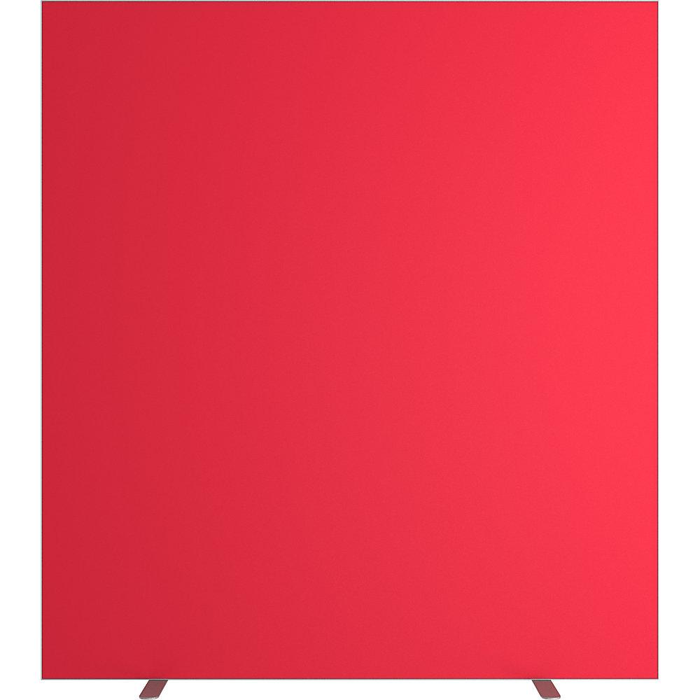 Trennwand easyScreen, einfarbig, rot, Breite 1600 mm