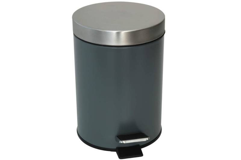 Tretmülleimer HOMELINE 3 Liter grau Mülleimer Kosmetik Eimer
