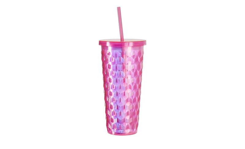 KHG Trinkbecher   ¦ rosa/pink ¦ Kunststoff ¦ Maße (cm): B: 6,5 H: 20,5 T: 10.5 Gläser & Karaffen - Möbel Kraft