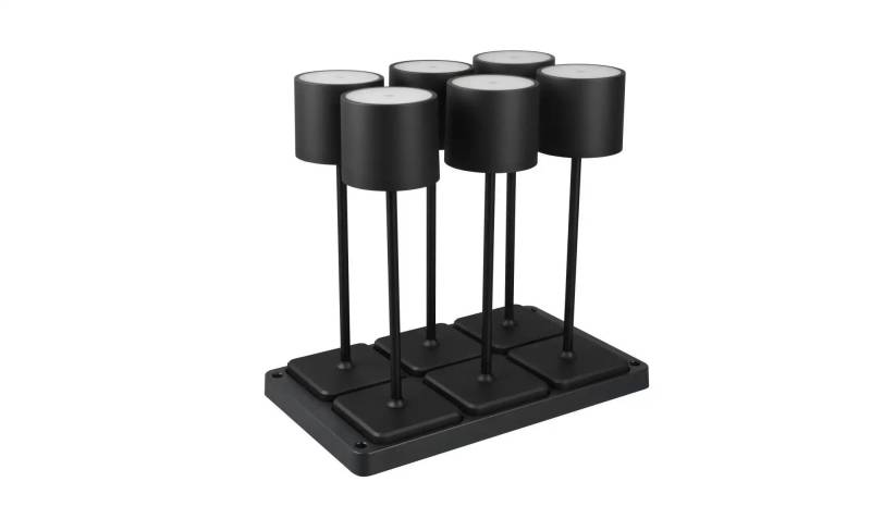 Trio Akku-Tischleuchte 6er-Set   ¦ schwarz ¦ Maße (cm): B: 42 H: 40 T: 26.0 Lampen & Leuchten > Tischlampen - Höffner