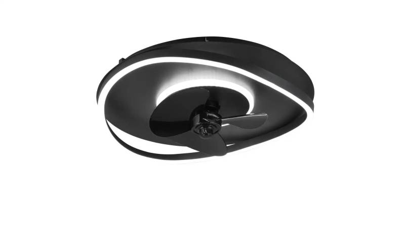 Deckenleuchte mit Ventilator   ¦ schwarz ¦ Maße (cm): B: 50 H: 15 T: 50.0 Lampen & Leuchten > Innenleuchten > Deckenlampen - Möbel Kraft