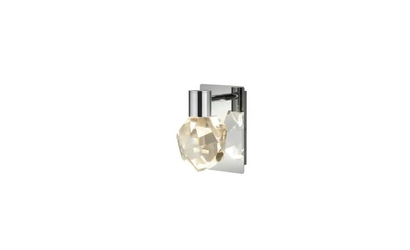 Trio LED Kristall Wandleuchte   ¦ silber ¦ Maße (cm): B: 11 H: 17,5 Lampen & Leuchten > LED-Leuchten > LED-Wandleuchten - Möbel Kraft