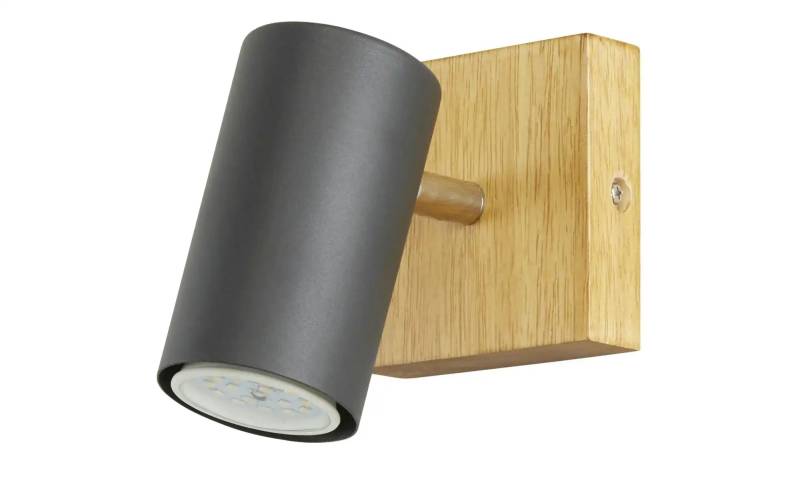 Trio Wand-/ Deckenspot  schwarz  / Eiche   ¦ schwarz ¦ Maße (cm): B: 9 H: 16 T: 12.0 Lampen & Leuchten > Deckenleuchten - Höffner