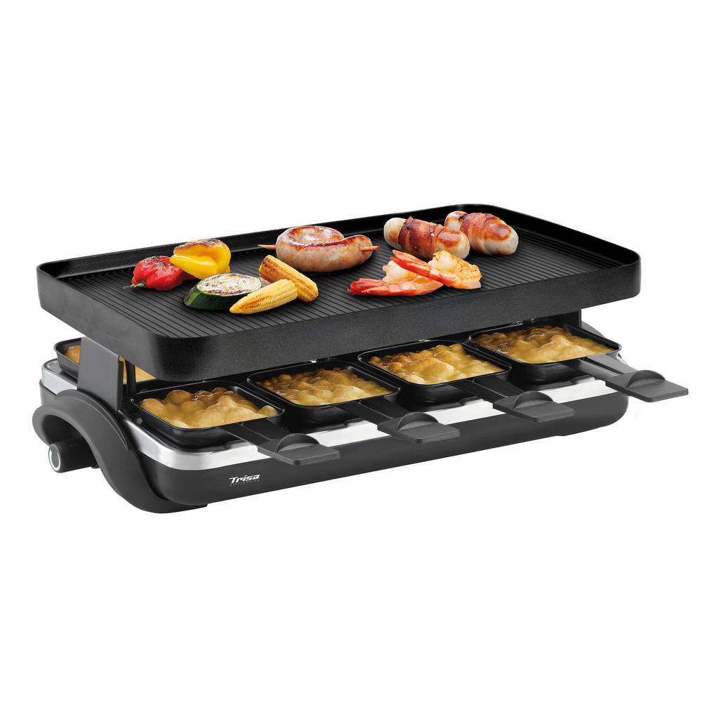 Trisa Electronics RACLETTE-GRILL Schwarz