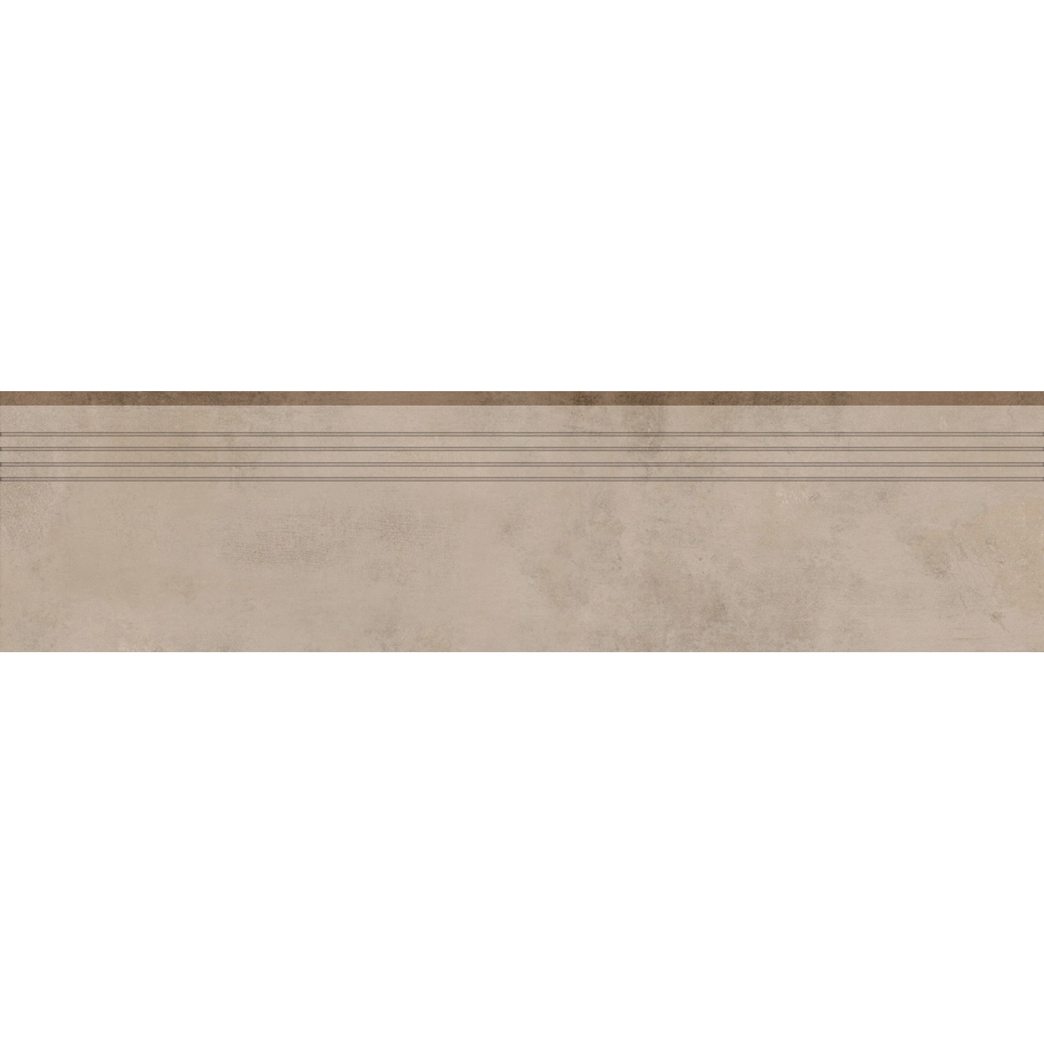 Trittstufe Denver Feinsteinzeug Glasiert Matt Taupe 30 cm x 120 cm