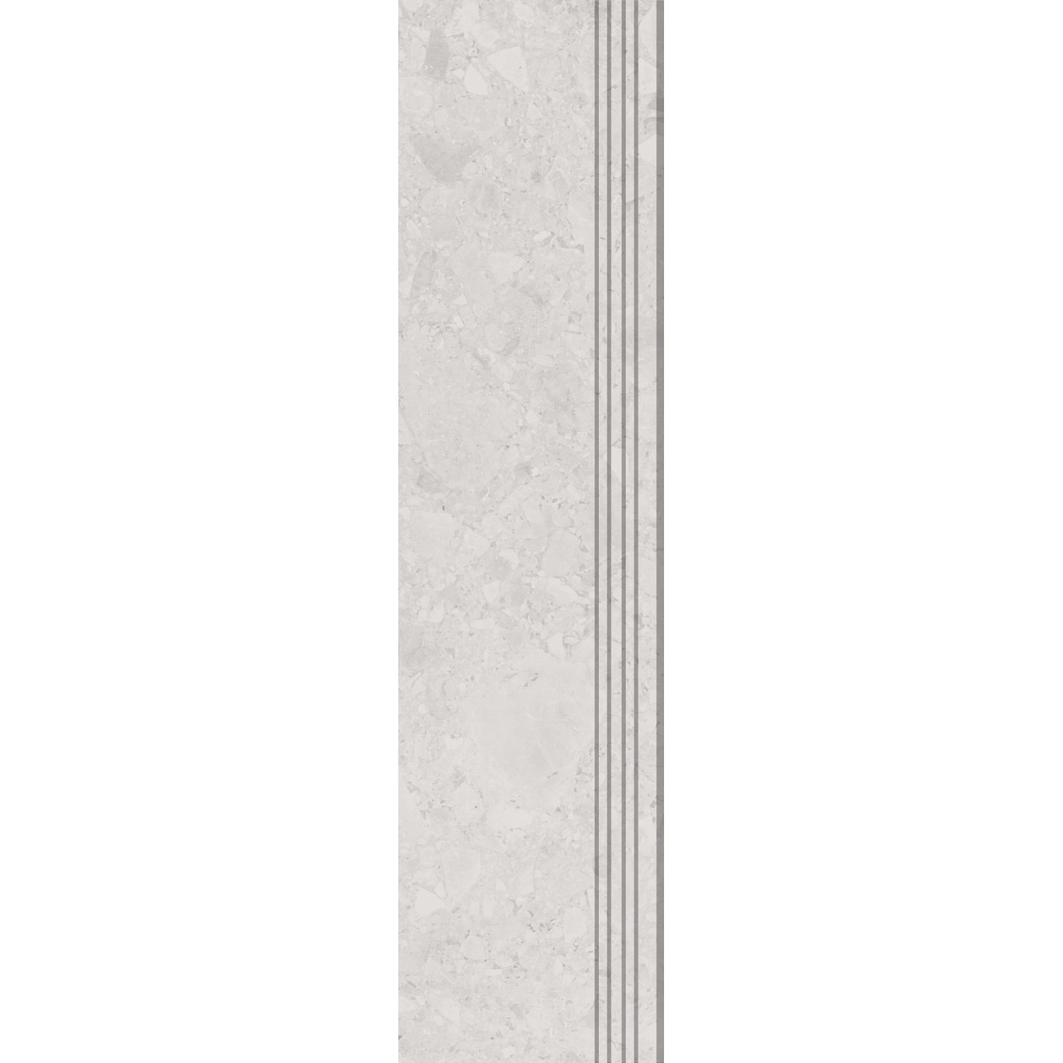 Trittstufe Riverstone Feinsteinzeug Glasiert Beige Matt 30 cm x 120 cm