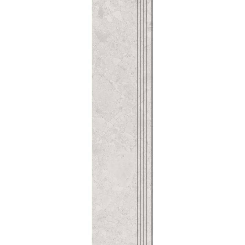 Trittstufe Riverstone Feinsteinzeug Glasiert Beige Matt 30 cm x 120 cm