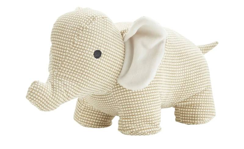 Türstopper  Elefant ¦ beige ¦ Polyester ¦ Maße (cm): B: 17 H: 18 Dekoration > Dekoartikel - Möbel Kraft