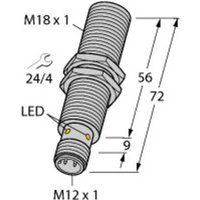 Turck Sensor induktiv BI8-M18E-VP6X-H1141 von turck