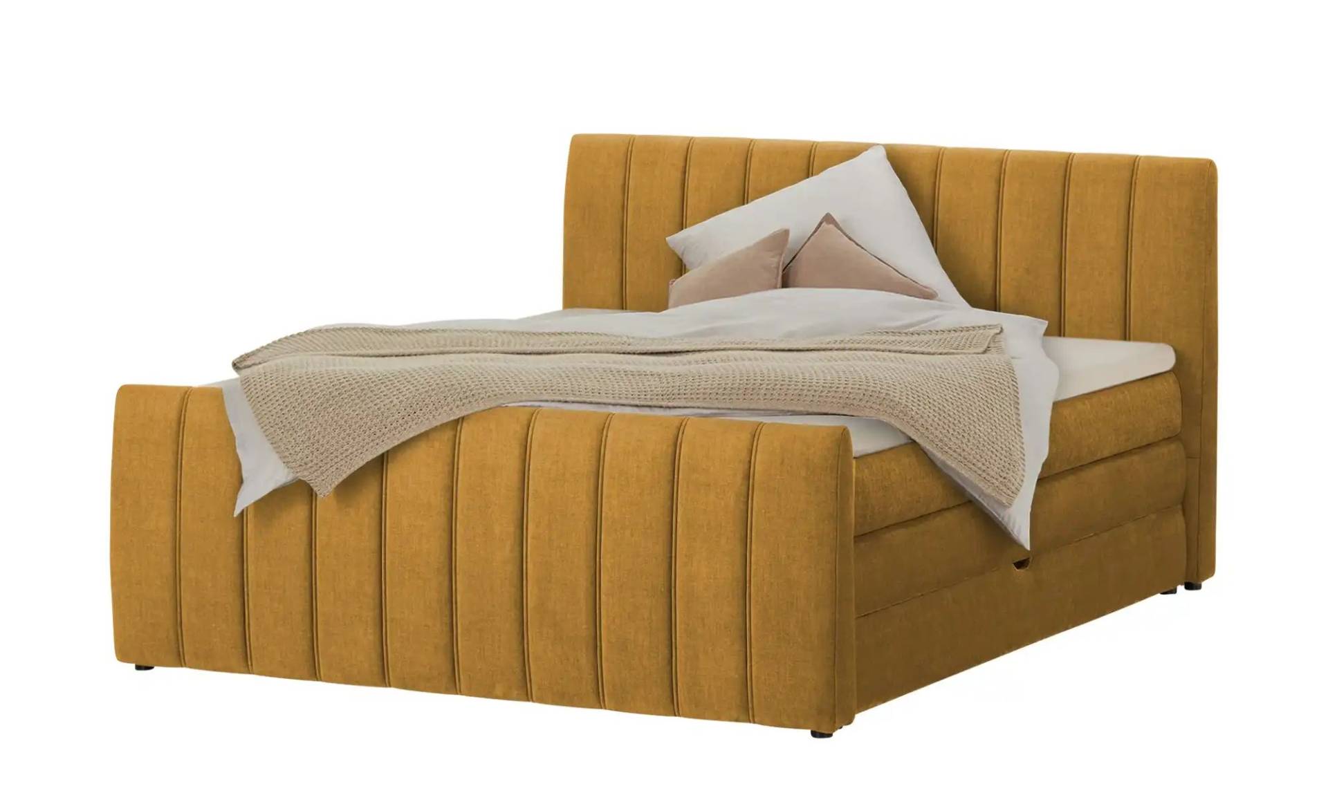 Twist Boxspringbett mit Bettkasten Carina ¦ gelb ¦ Maße (cm): B: 191 H: 112 Betten > Boxspringbetten - Möbel Kraft