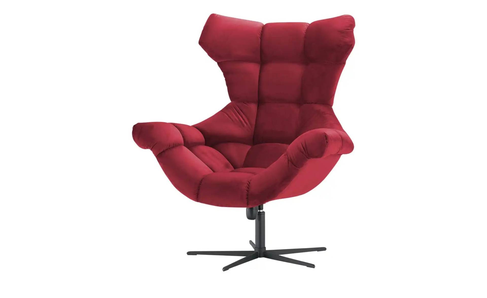 Twist Sessel aus Samt Sensi ¦ rot ¦ Maße (cm): B: 103 H: 119 T: 84.0 Polstermöbel > Sessel > Drehsessel - Möbel Kraft