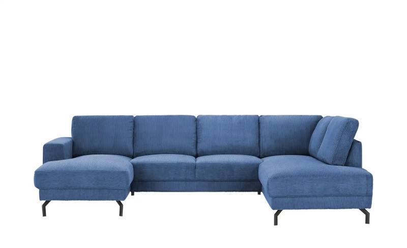 Twist Wohnlandschaft  aus Cord Brazil ¦ blau ¦ Maße (cm): B: 303 H: 78 T: 200.0 Polstermöbel > Sofas > Wohnlandschaften - Möbel Kraft