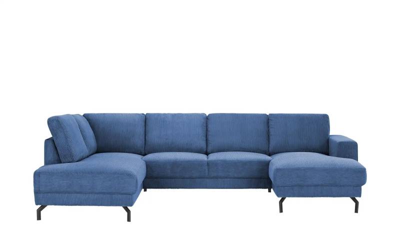Twist Wohnlandschaft  aus Cord Brazil ¦ blau ¦ Maße (cm): B: 303 H: 78 T: 200.0 Polstermöbel > Sofas > Wohnlandschaften - Möbel Kraft