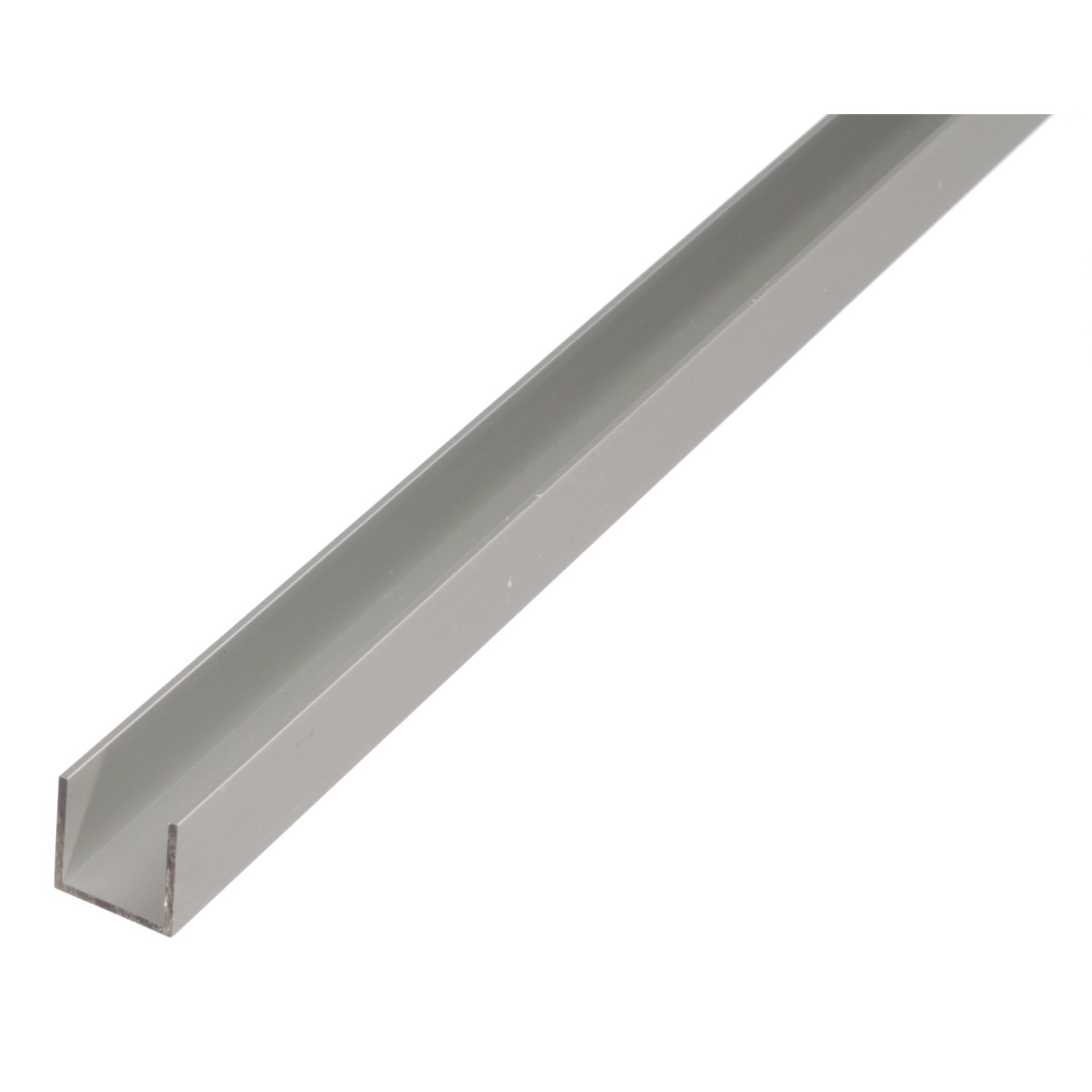 U-Profil Aluminium 12 mm x 8,6 mm x 1.000 mm Silber