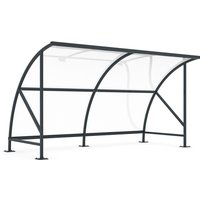 wsm® Überdachung SWING im Rundbogen-Design, Breite 4.080 mm, RAL 7016 anthrazitgrau wsm® Überdachung SWING im Rundbogen-Design, Breite 4.080 mm, RAL 7016 anthrazitgrau von wsm®