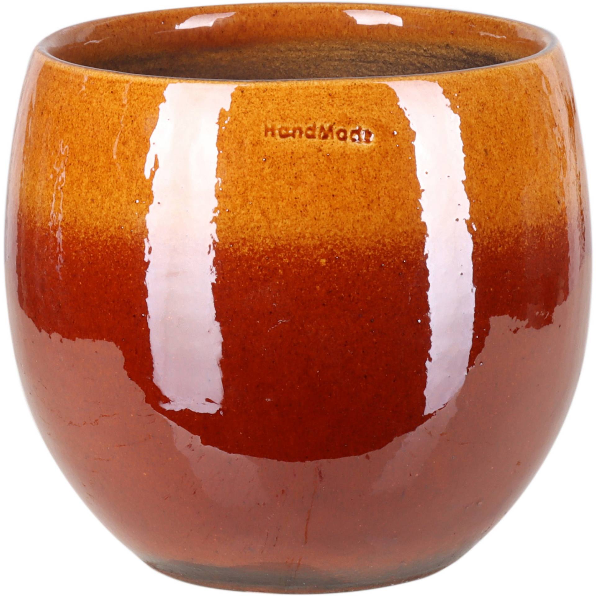 Übertopf 'Luxa' Keramik ocker Ø 14 x 11 cm