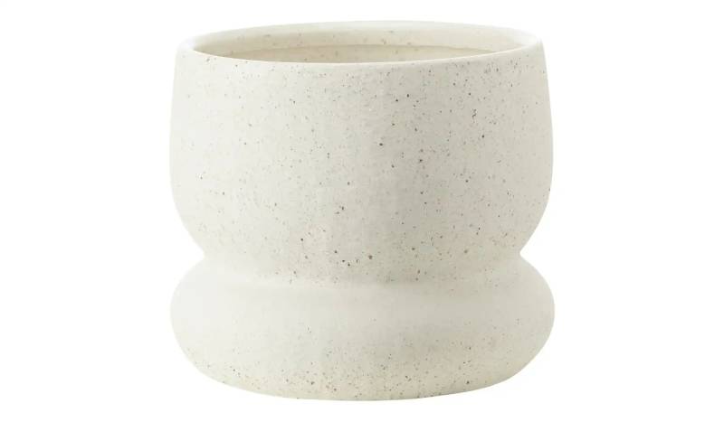 Übertopf   ¦ creme ¦ Steingut ¦ Maße (cm): H: 12,2  Ø: 14.0 Dekoration > Dekoartikel - Möbel Kraft
