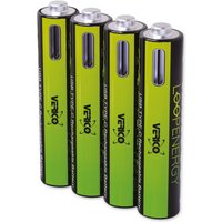 Verico - Li-Ion-Akku Loop Energy aaa, mit usb-c Buchse, 4er Pack von VERICO