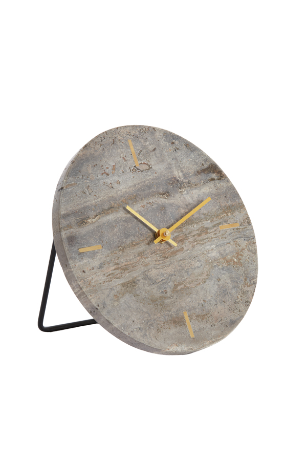 Uhr JENAY  in braun Travertin