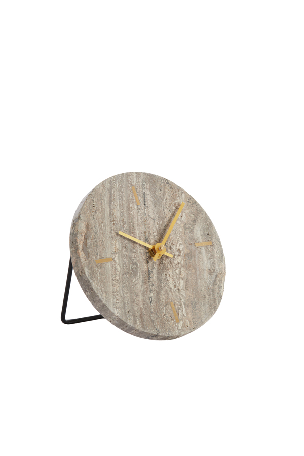 Uhr JENAY  in braun Travertin