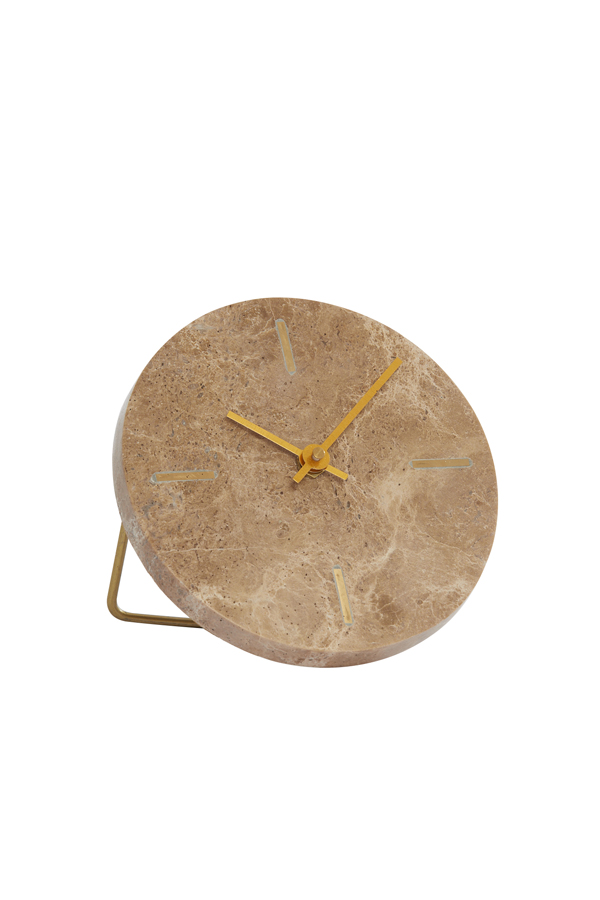 Uhr MORENO  in Marmor braun
