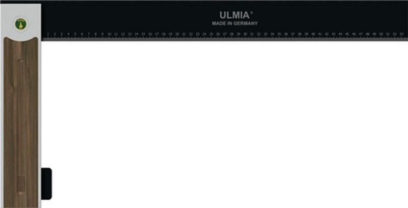Ulmia Winkel (Schenkellänge 600 mm Grifflänge 305 mm / justierbar Aluminium / Stahl / Nussbaum) - 500-600 von Ulmia