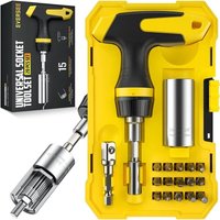 Universal-Magnet-Bit-Steckschlüssel mit Ratschenmechanismus Universal-Magnet-Bit-Steckschlüssel mit Ratschenmechanismus