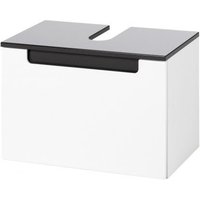 Unterbeckenschrank 60 Siena von Held Möbel Weiss Hgl / Grau Hgl